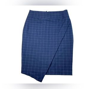 Rachel‎ Roy Collection Navy Blue Asymmetrical Wrap Skirt Size 6